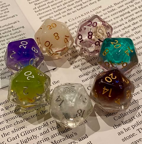 Critter Cavalcade- Whimsical Dice Palette- Each Set Of 7 Contains One Of Each Critter - Read Description For Ordering Info - DnD TTRPG