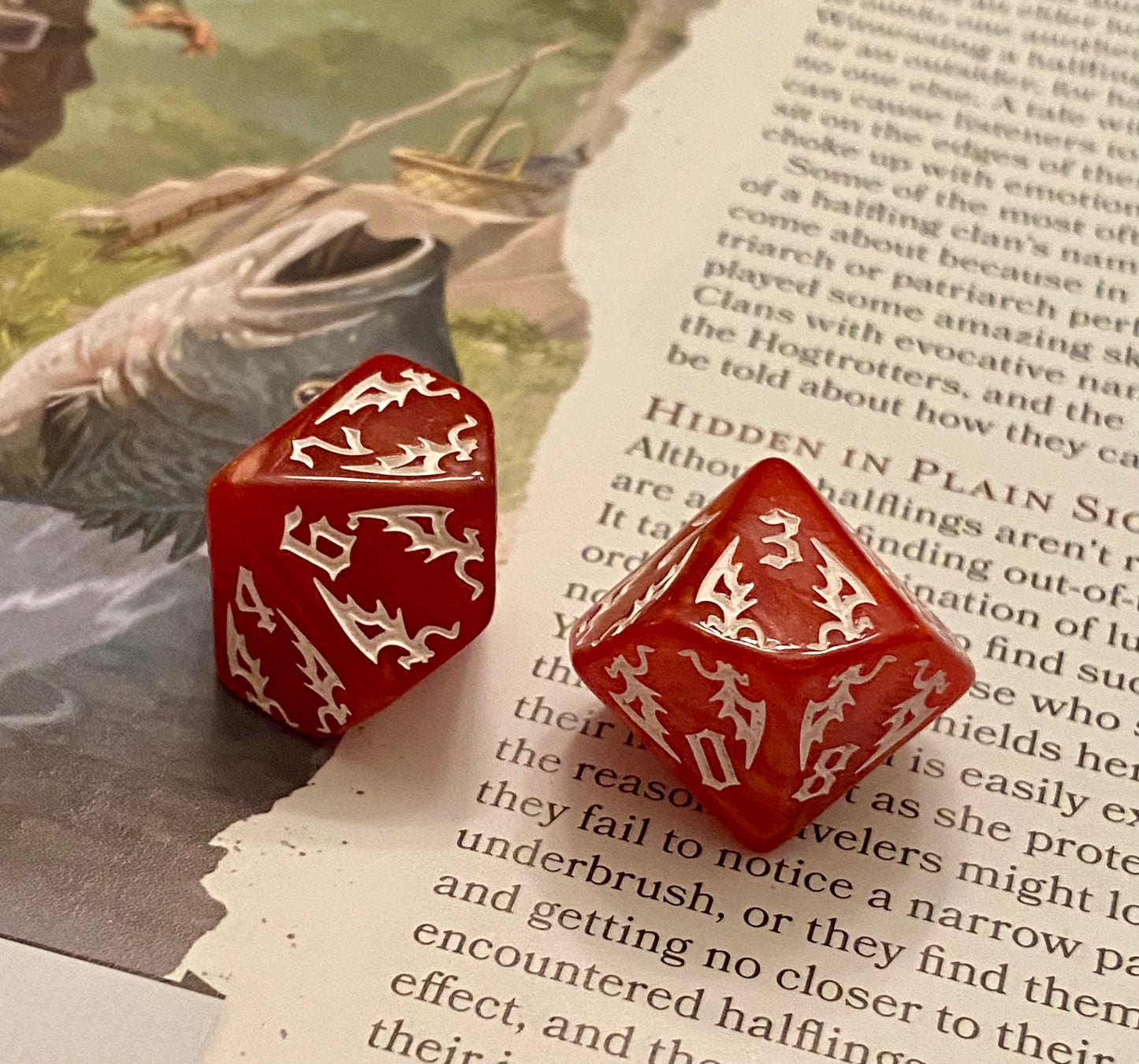 D10 Acrylic 'Pattern' Sets - Specialty Offering - 10 or 5 Piece Sets - New Styles Added - RPGs, DnD, Pathfinder, Vampire