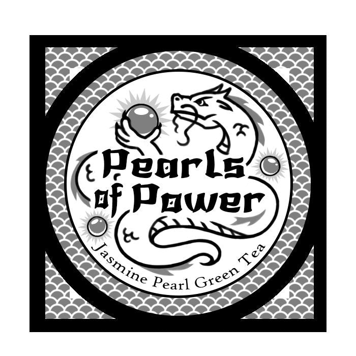 Pearls of Power - Organic Jasmine Pearl Green Tea - Nerdy Teas To Play Games With - 2 OZ Bag