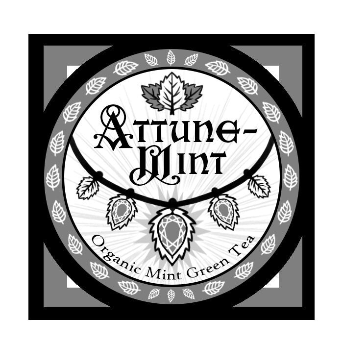 Attune-Mint - Organic Mint Green Tea - Nerdy Teas To Play Games With- Loose Leaf Tea - 2 OZ Bag