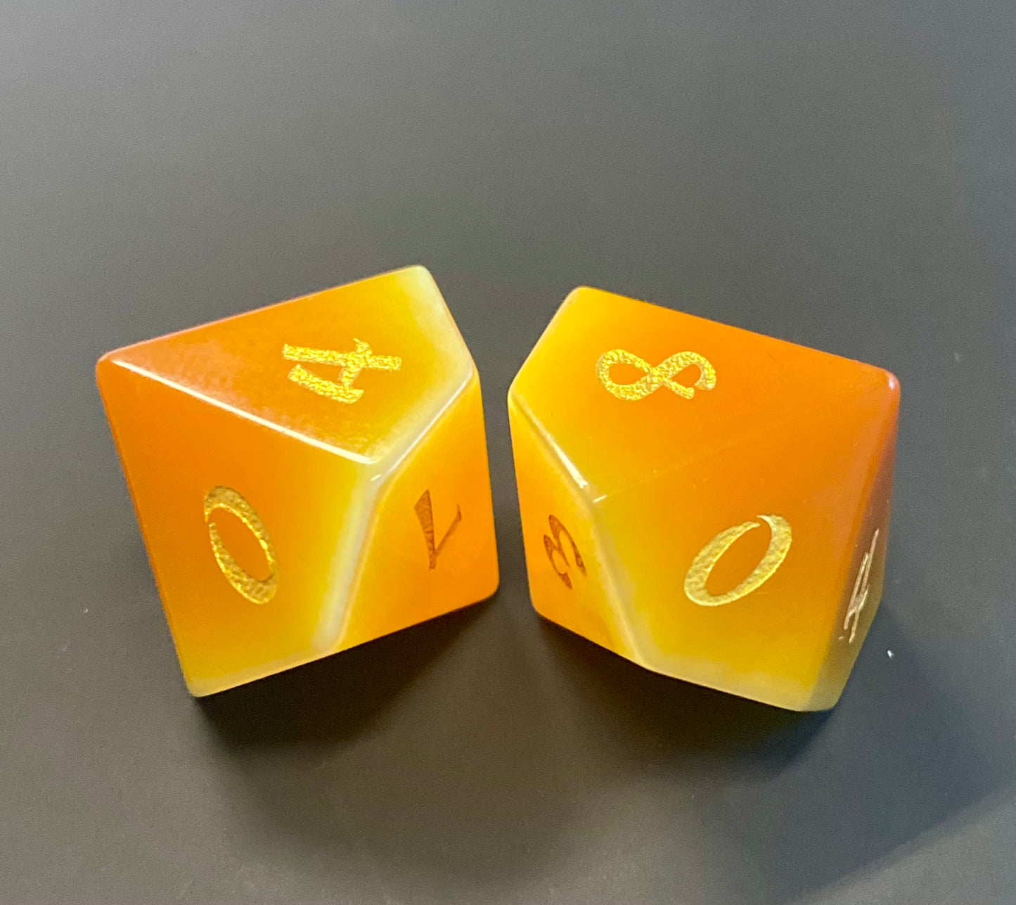Stone Shape- Unique Gemstone and Glass Dice Sets and Singles!  See Images and Listing For Current Offerings
