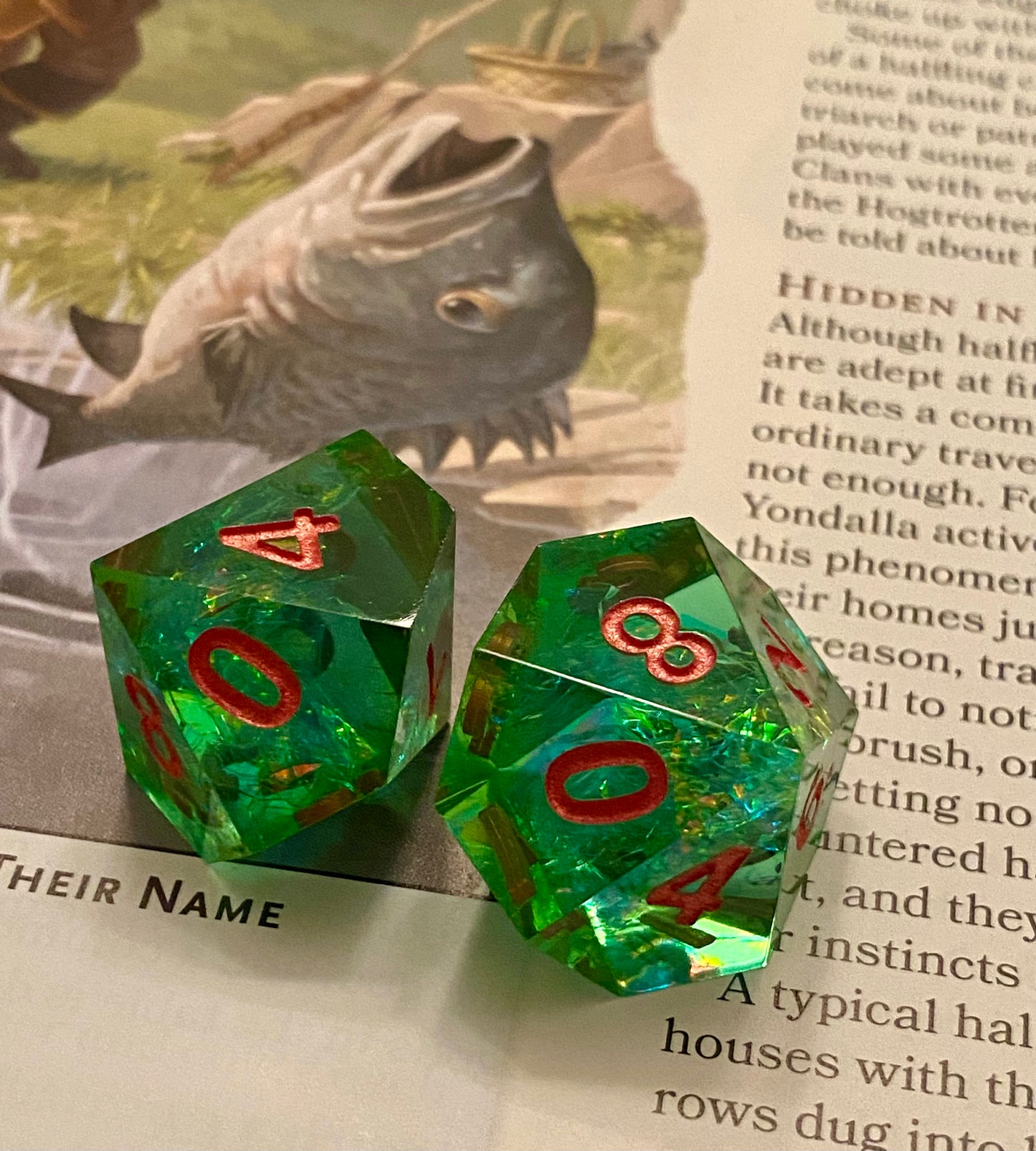 D10 Sharp Edge Sets - Specialty Offering - 10 or 5 Piece Sets - New Styles Added - RPGs, DnD, Pathfinder, Vampire